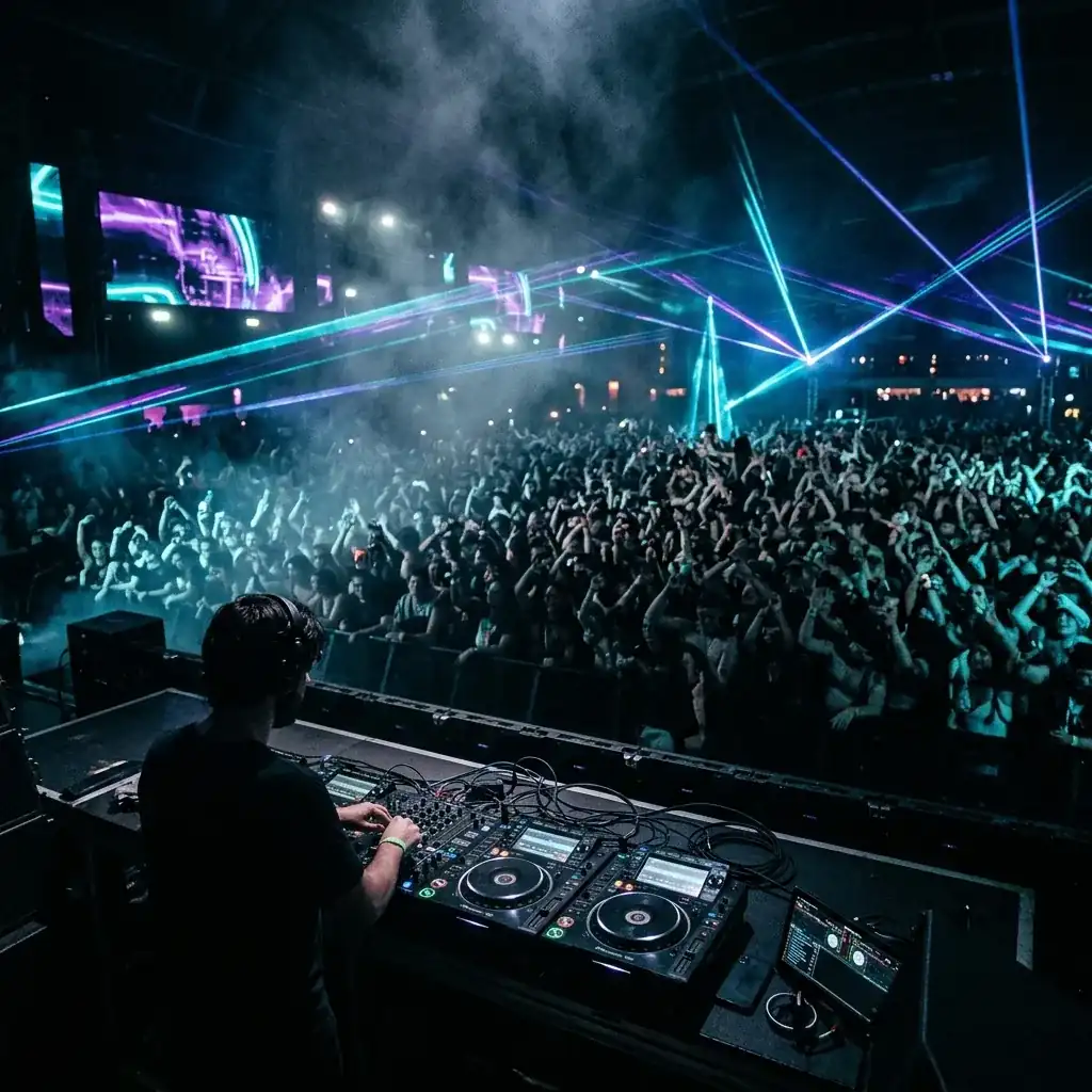 DJ Crowd Background